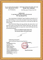 Giới thiệu chức danh và chữ ký Phó Giám đốc Bệnh viện Mắt Hải Phòng